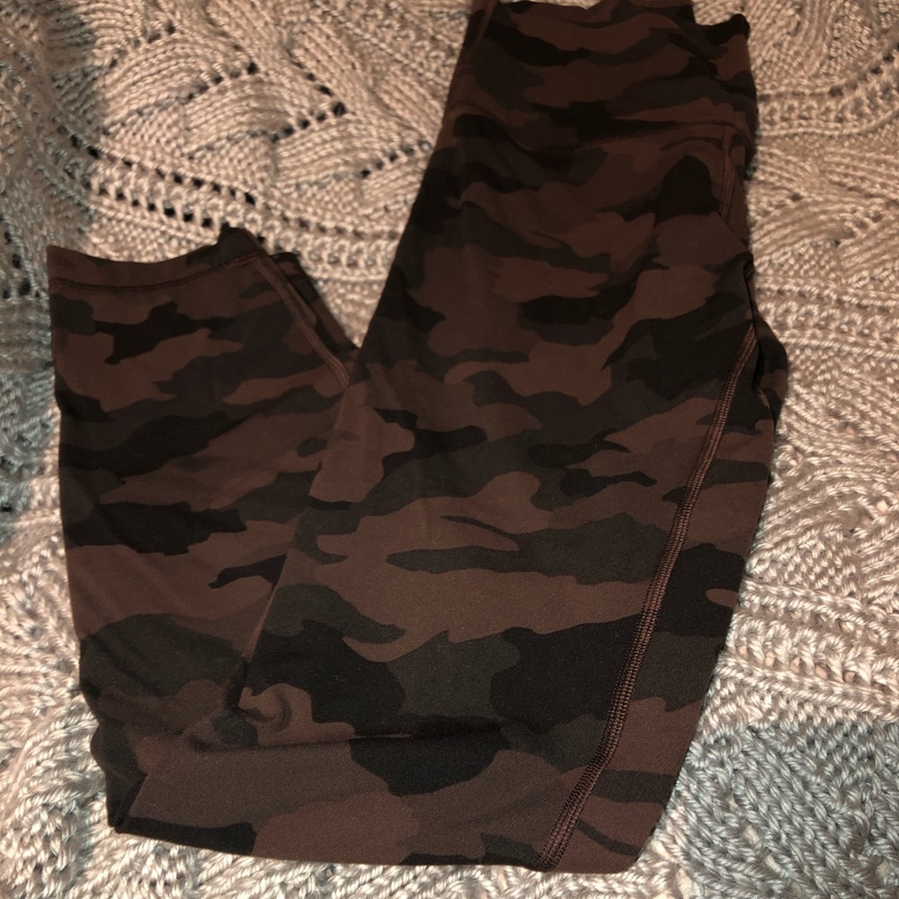 Brown Camo Lululemon Leggings
